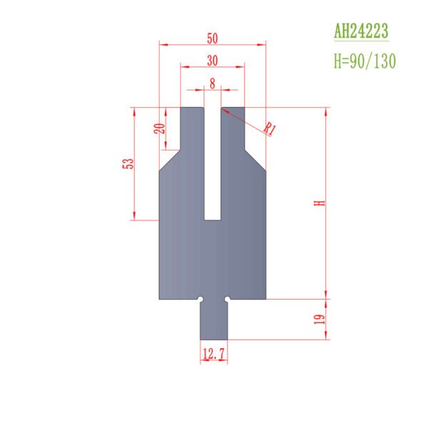 attachment detail of AH24224 die