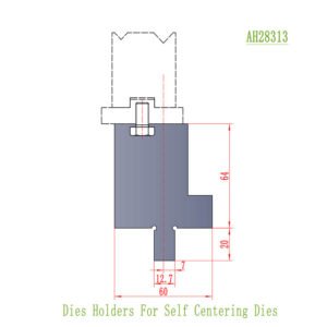 attachment detail of AH24313 die