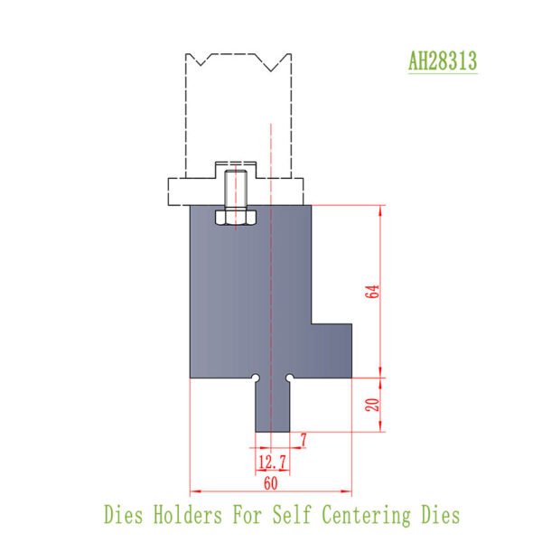 attachment detail of AH24313 die