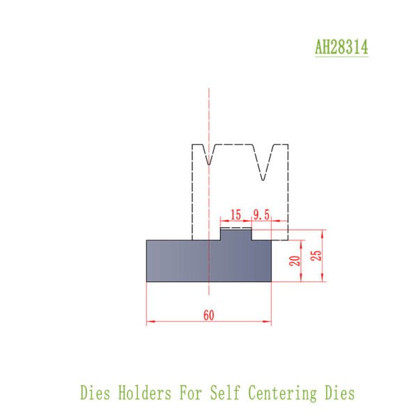 attachment detail of AH24314 die