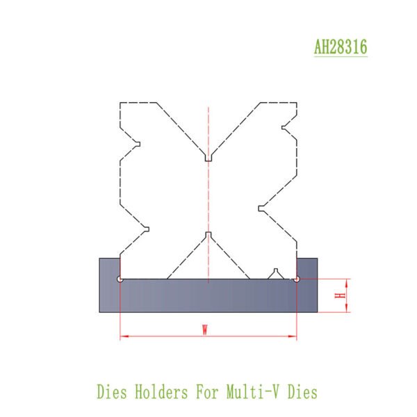 attachment detail of AH24316 die