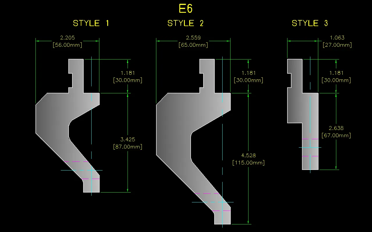 European Style Press Brake Tooling
